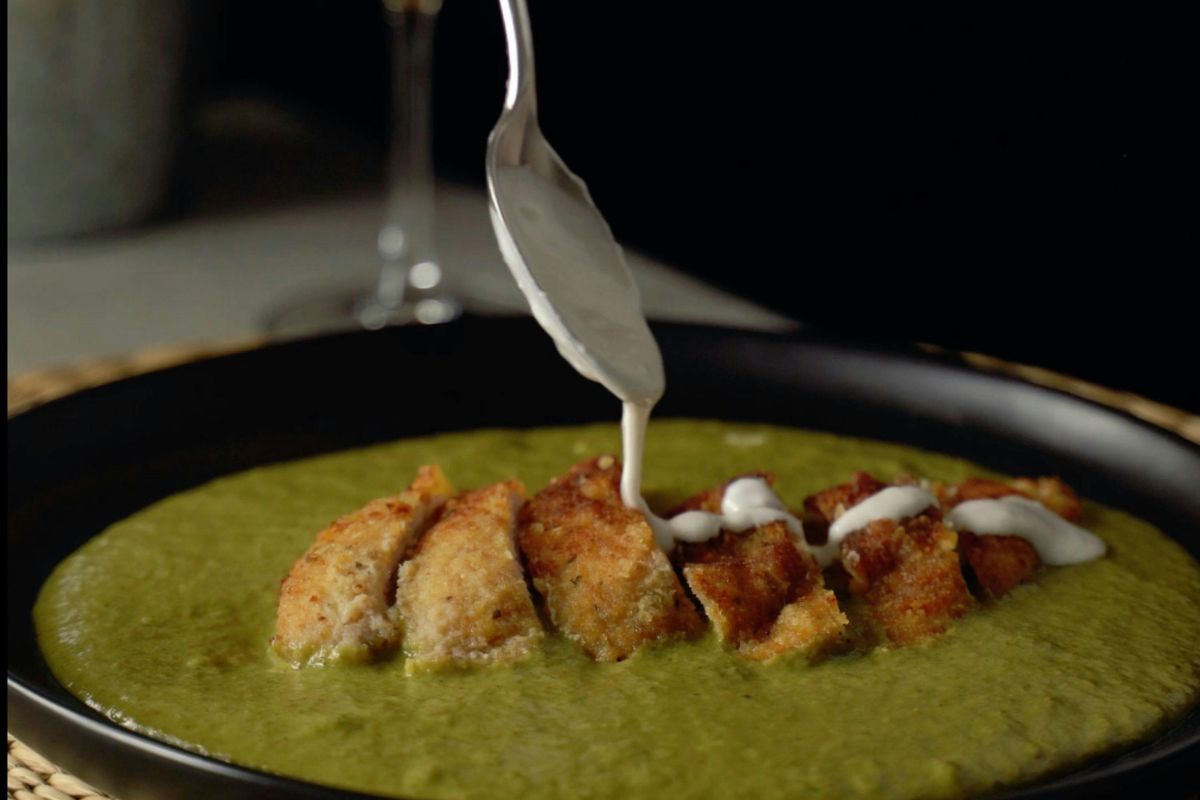 Salsa cremosa con pollo