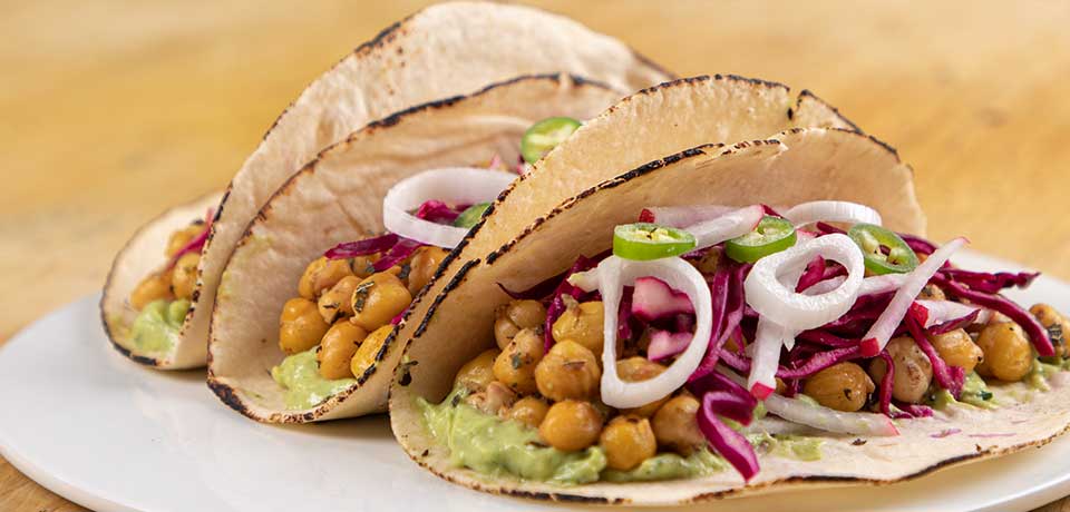 Tacos de garbanzo