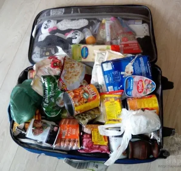 comida en el avión