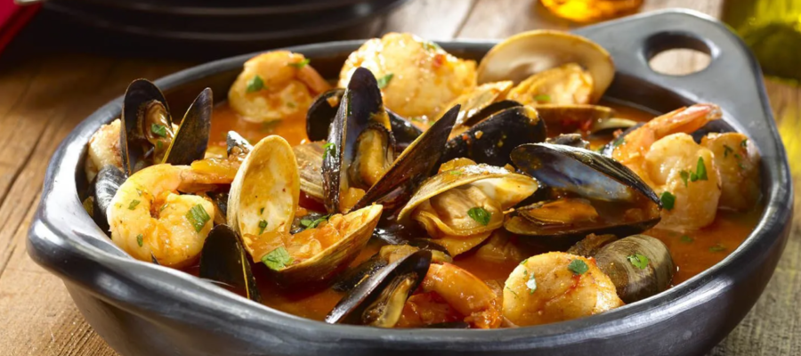 cazuela de mariscos
